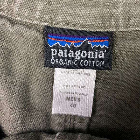 Patagonia Stand Up Shorts Organic Cotton 5" Men's 40 Green Denim Canvas - Picture 6 of 13